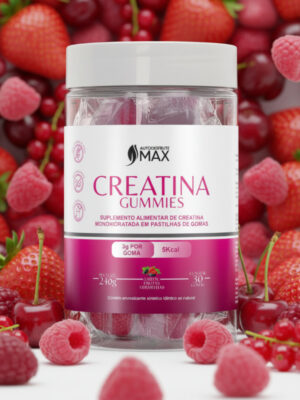 creatina gummies frutas vermelhas