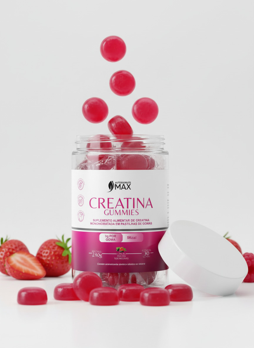 Creatina Gummies Frutas Vermelhas